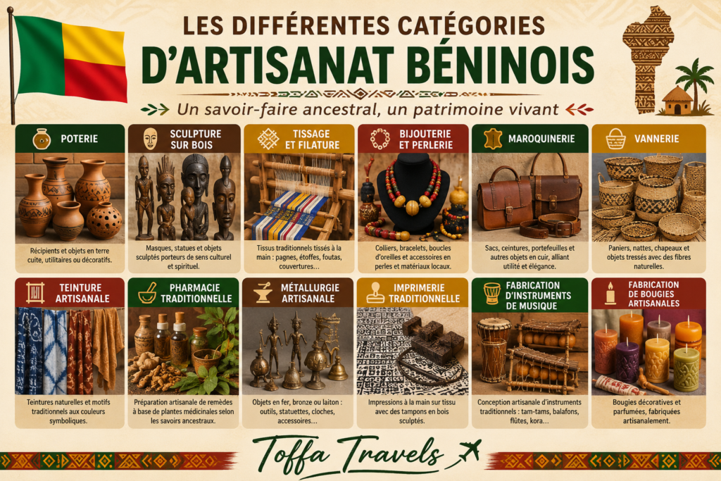 Toutes les catégories d'artisanat béninois