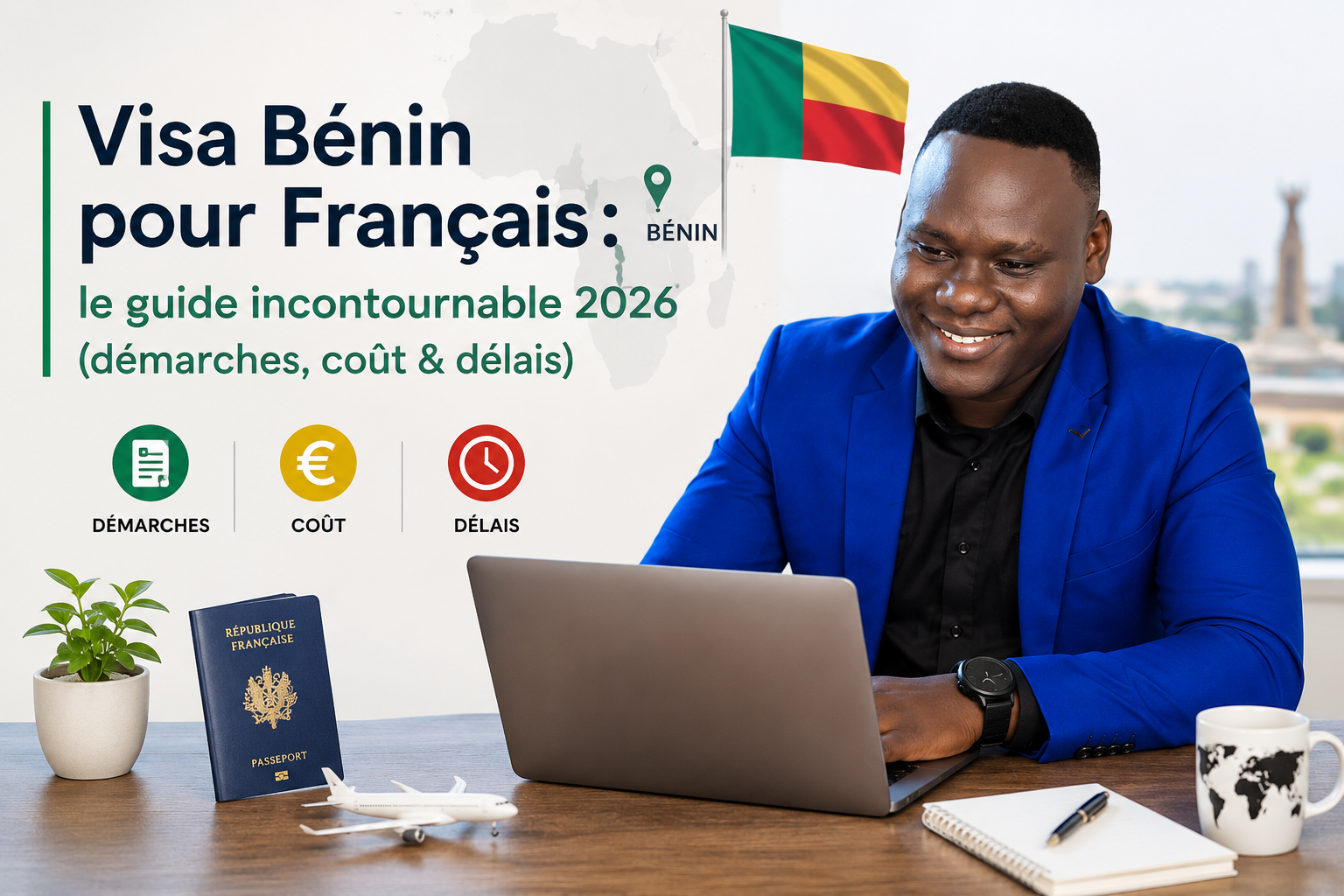 Un agent de Toffa Travels en train de renseigner ses futurs clients sur les démarches pour le visa Bénin.