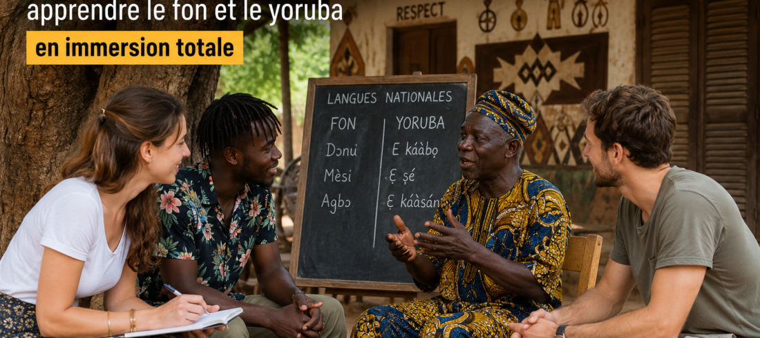 Apprentissage de langues locales lors d'un séjour linguistique au Bénin