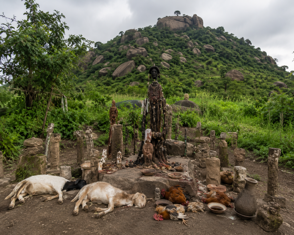 Colline dédiée à un fétiche à Dassa Bénin
